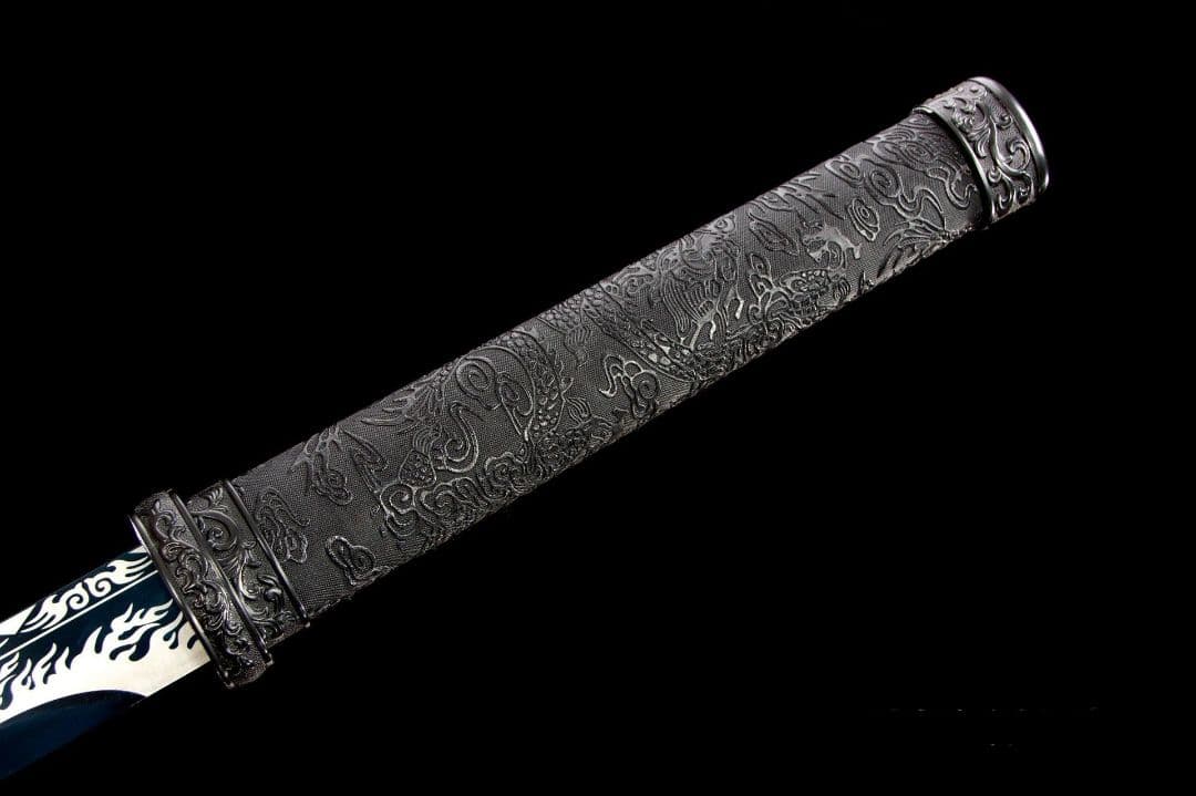 ライトニング唐横刀-高性能マンガン鋼  武具 刀装具 日本刀 唐剣  居合刀