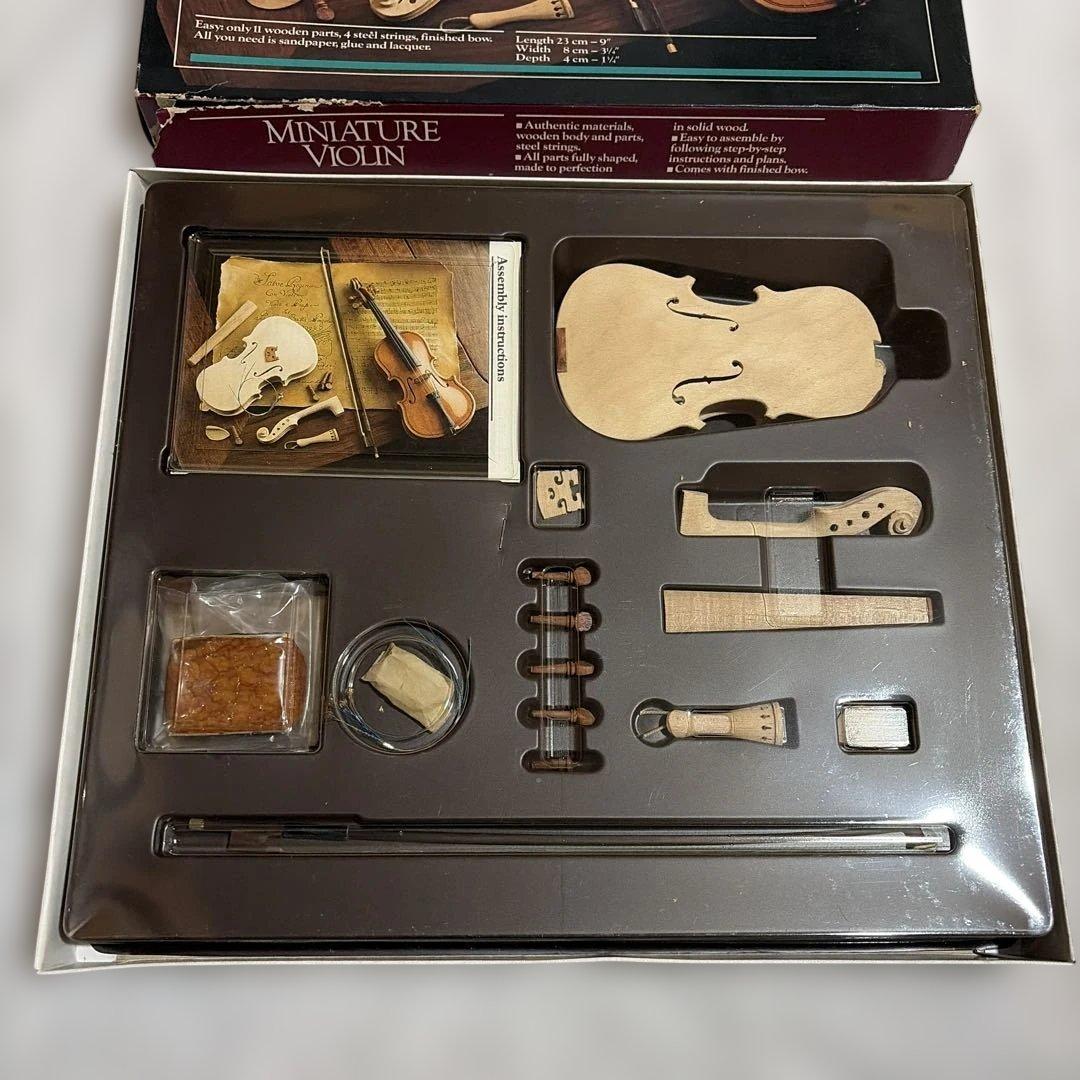 レア‼️ ミニチュアヴァイオリン キット レトロ