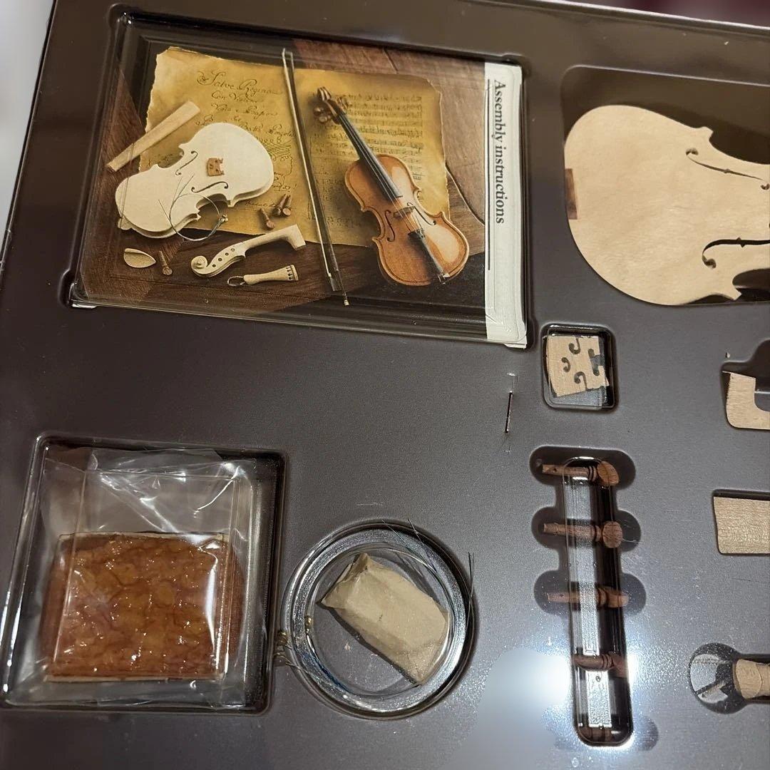 レア‼️ ミニチュアヴァイオリン キット レトロ