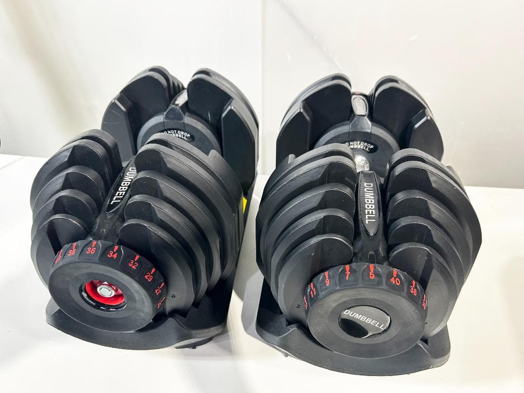 ★2個セット★アジャスタブル ダンベル 40kg【可変式ダンベル】FKC2