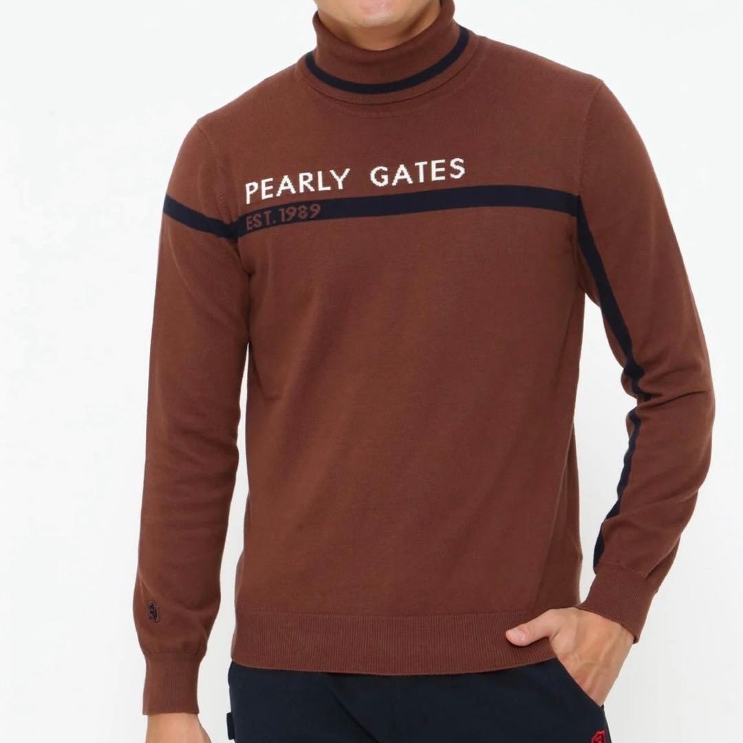 パーリーゲイツ☆新品 ソフトタッチハイネックニット プルオーバー レディースにも