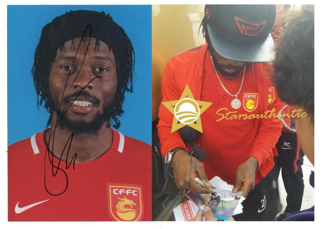 直筆サイン入り写真 ジェルヴィーニョ 河北華夏幸福足球倶楽部 SA鑑定済