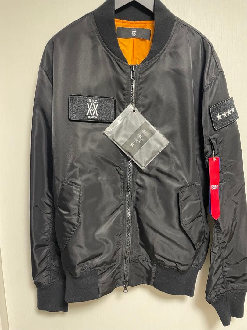 【美品 L 試着のみ】BUMP OF CHICKEN MA-1 ジャケット 黒