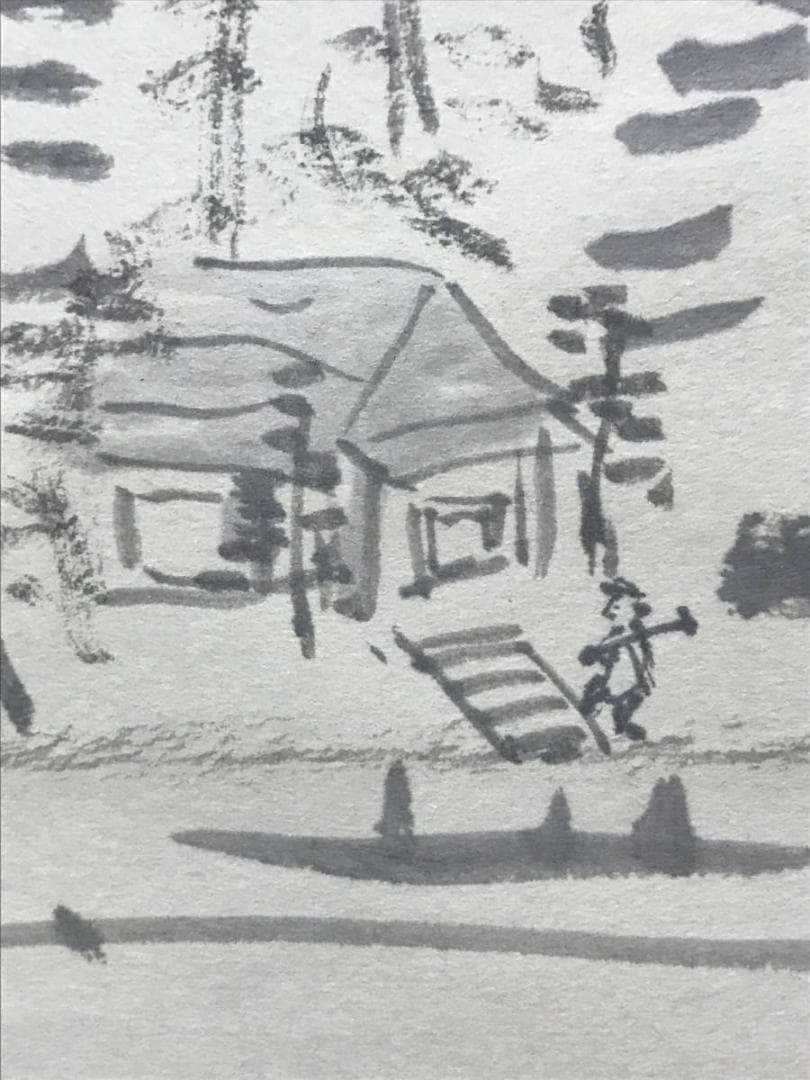 【真作】長春天山/蓬莱山画賛/山水図/掛軸/名家伝来/AB-859