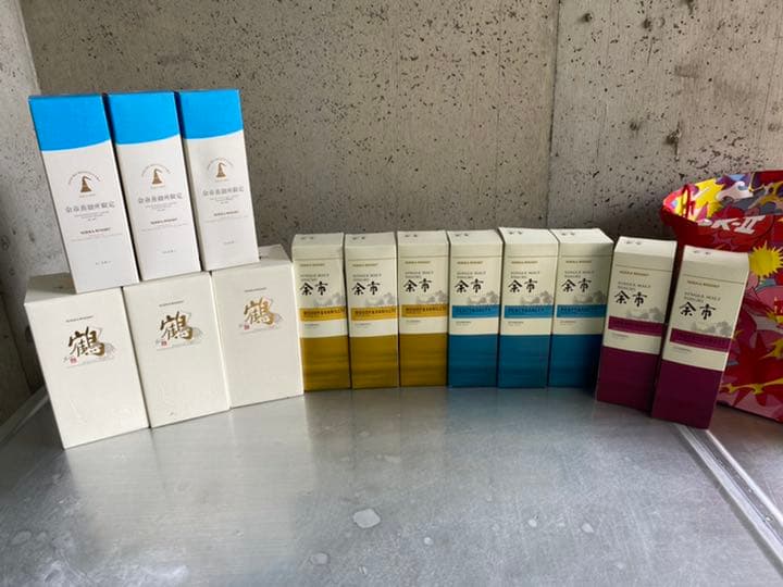 余市ウイスキー蒸留所限定　3本セット　鶴ウイスキー