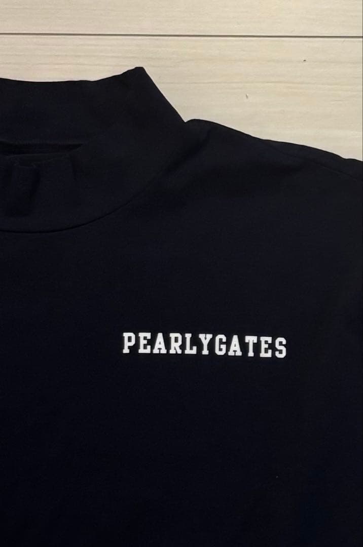 PEARLYGATES ネイビー ハイネックシャツ