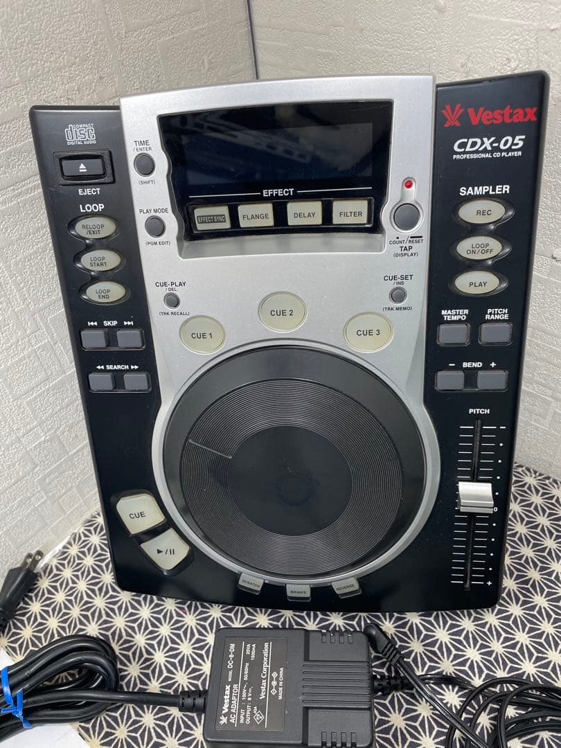 VESTAX ベスタクス　CDX-05 CDJ 純正電源ケーブル付属