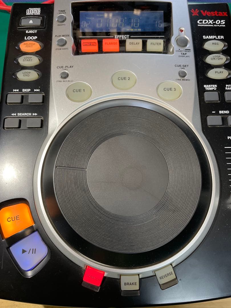 VESTAX ベスタクス　CDX-05 CDJ 純正電源ケーブル付属