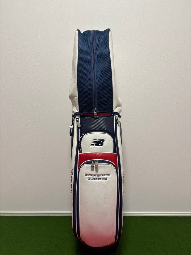 new balance キャディバッグ ホワイト/ネイビー/レッド