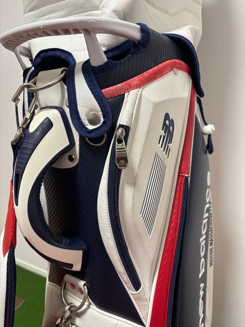 new balance キャディバッグ ホワイト/ネイビー/レッド