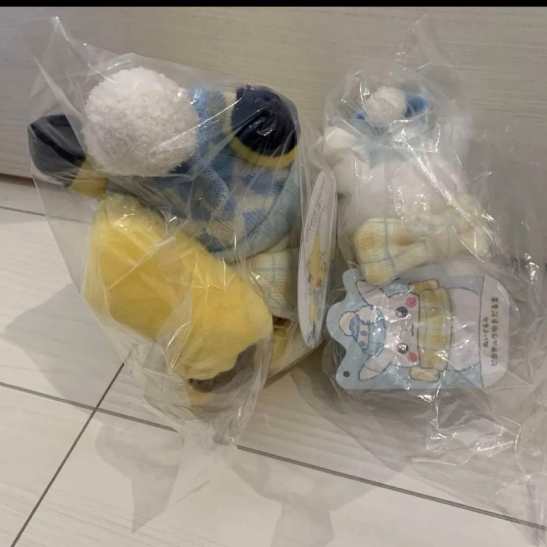 ポケモン　ピカチュウ ゆきだるま　ゆきあそび　ぬいぐるみ　ポケセン