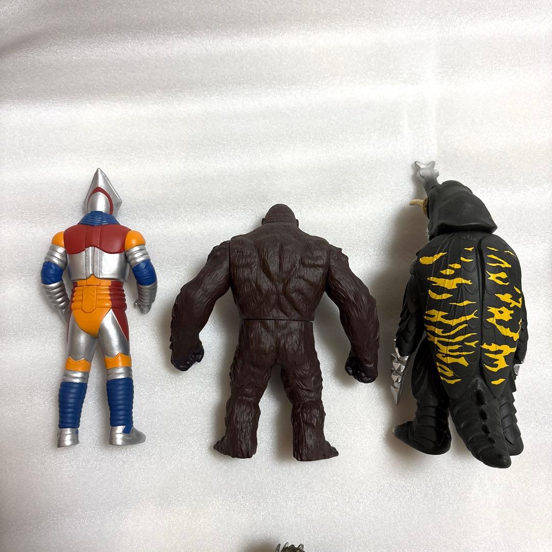 ソフビ　 ヘドラ メカゴジラ　バトラ幼虫　ジェットジャガー　メガロ　コング