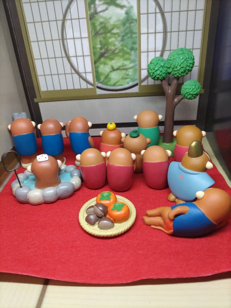 申　三 猿　ポジティブ　サル　干支 set　デコレ　コンコンブル
