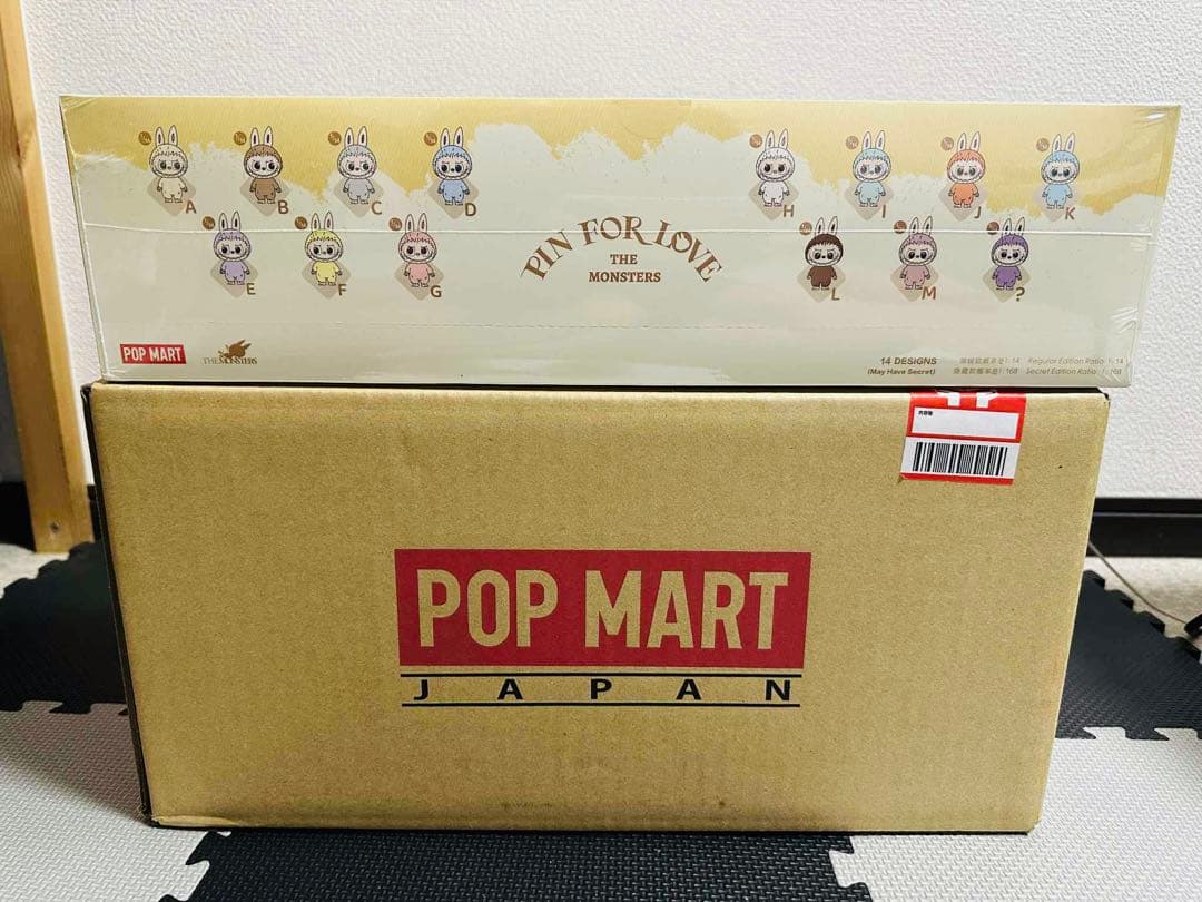 ラブブ LABUBU PIN FOR LOVE イニシャルアルファベット A-M