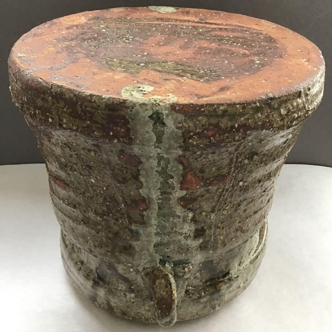 茶道具　水指　瀬戸伊賀水指　米山章臣作　共箱　S35MS