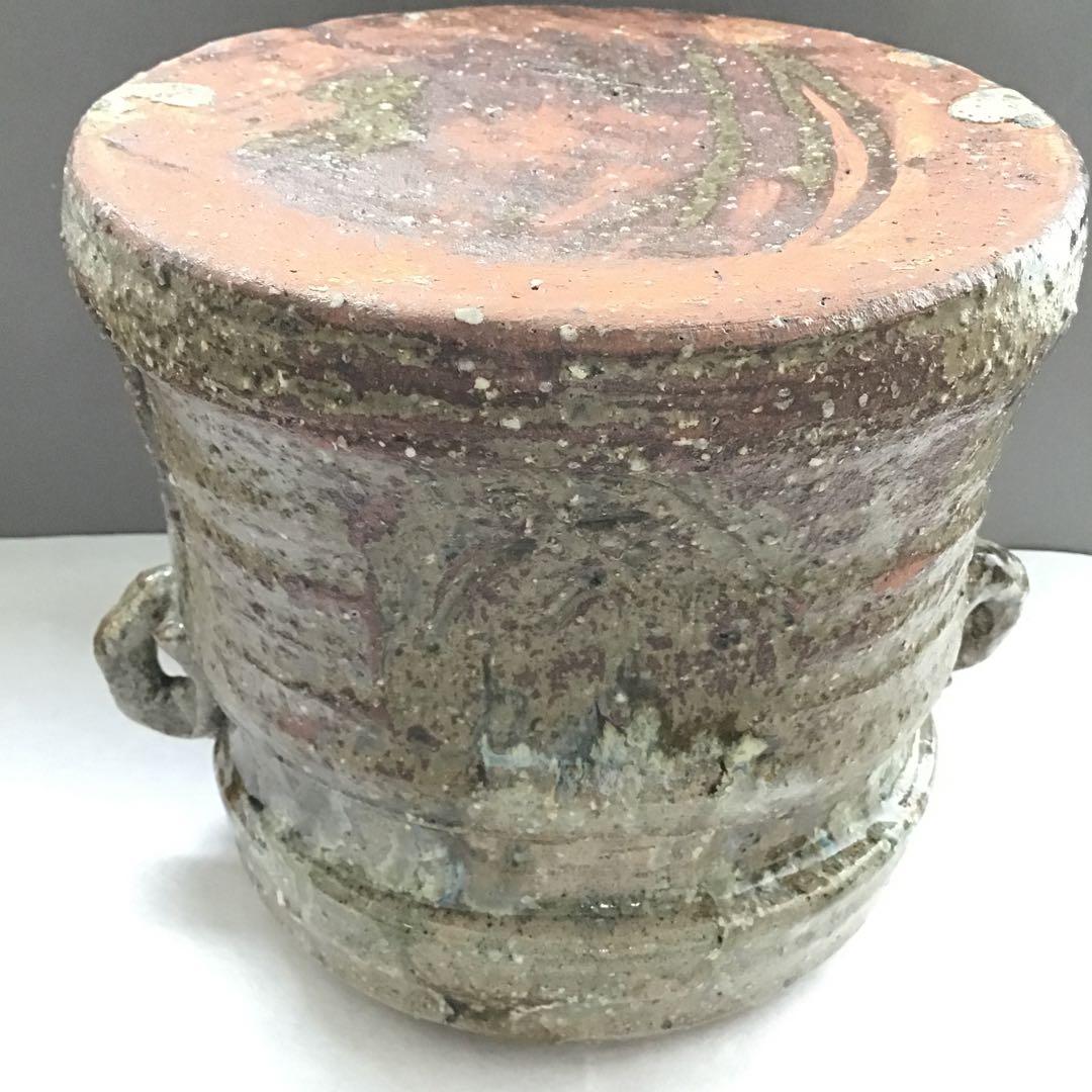 茶道具　水指　瀬戸伊賀水指　米山章臣作　共箱　S35MS