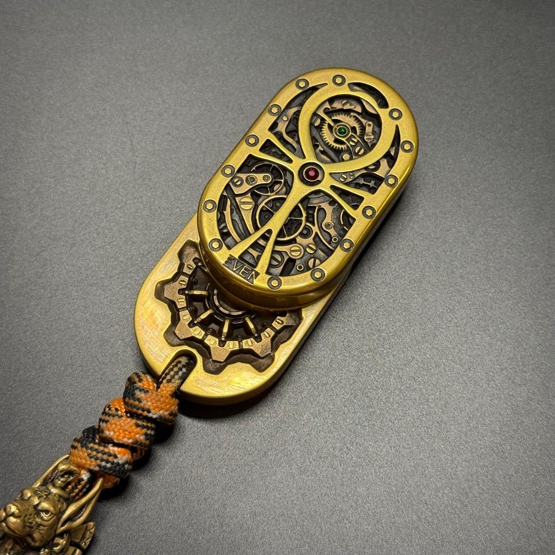 マ*ノ様 フィジェットトイ　Cu製　EDC 回転スライダー　箱無し付属品あり