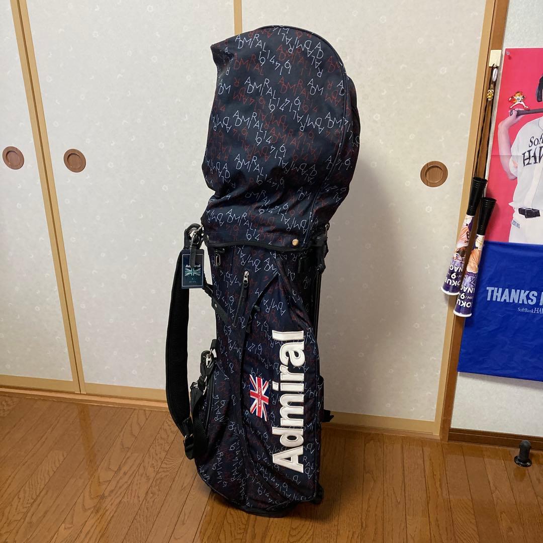Admiral ネイビー ゴルフバッグ