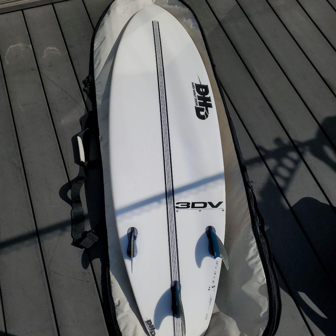 DHD 3DV ショートボード ケース付き