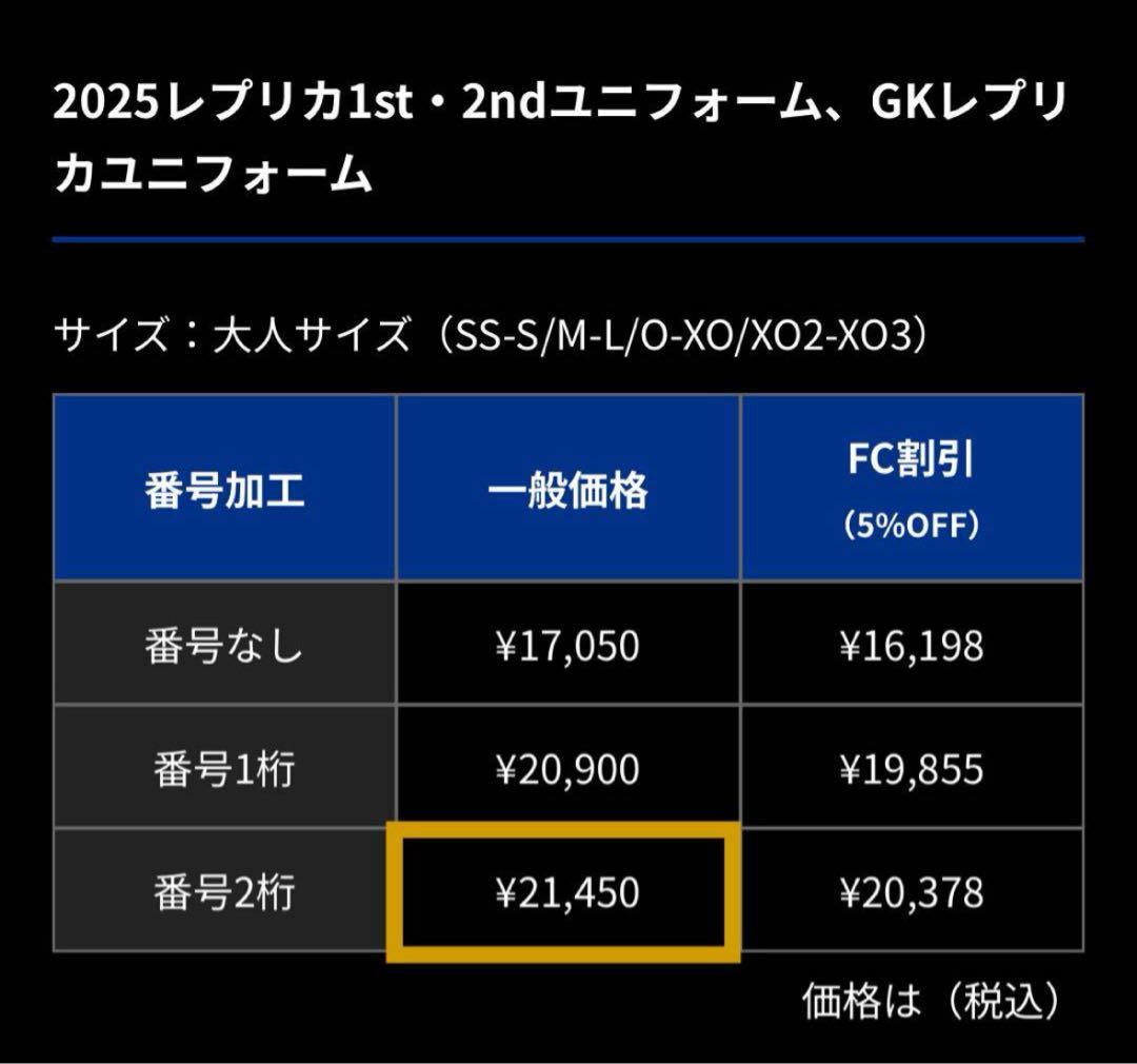 ガンバ大阪 2025 ユニフォーム #20 中谷進之介 Sサイズ