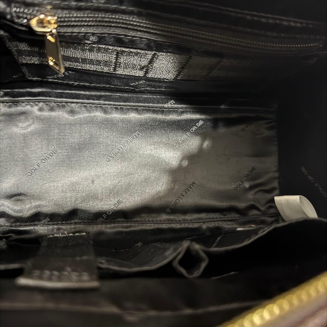 未使用に近い✨マーク&ロナ オリジナルベルトチェック カートバッグ