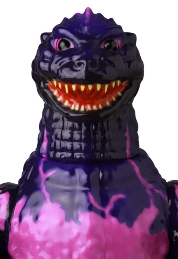 ゴジラ フィギュア 紫とピンク