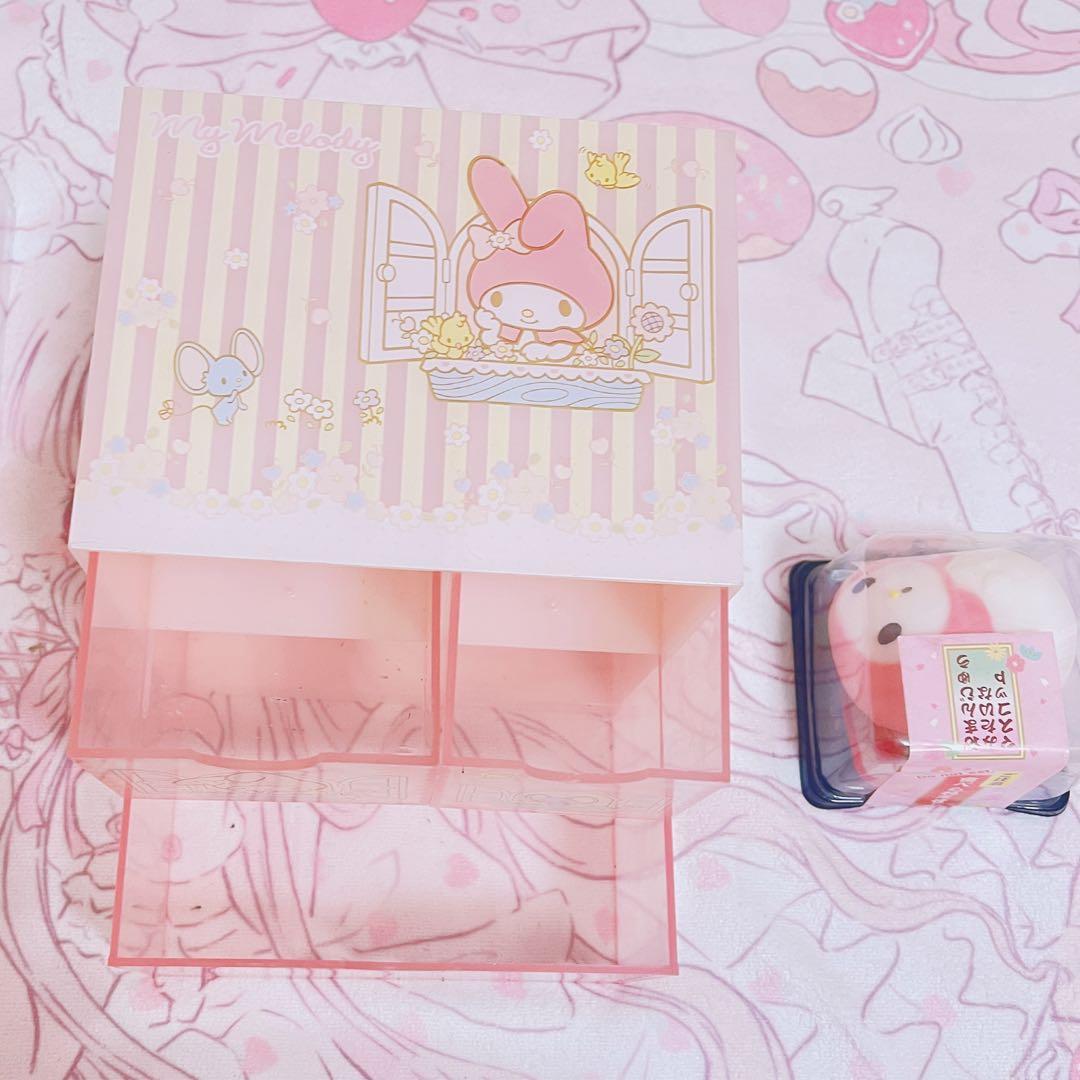 サンリオ　マイメロディ　コスメオーガナイザー　チェスト　小物入れ　2013年4点