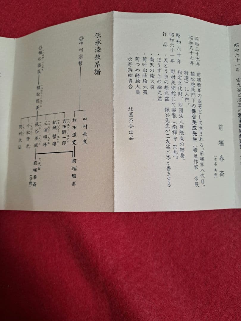 115-1 前端春斉　菓子器　銘々皿(5客)