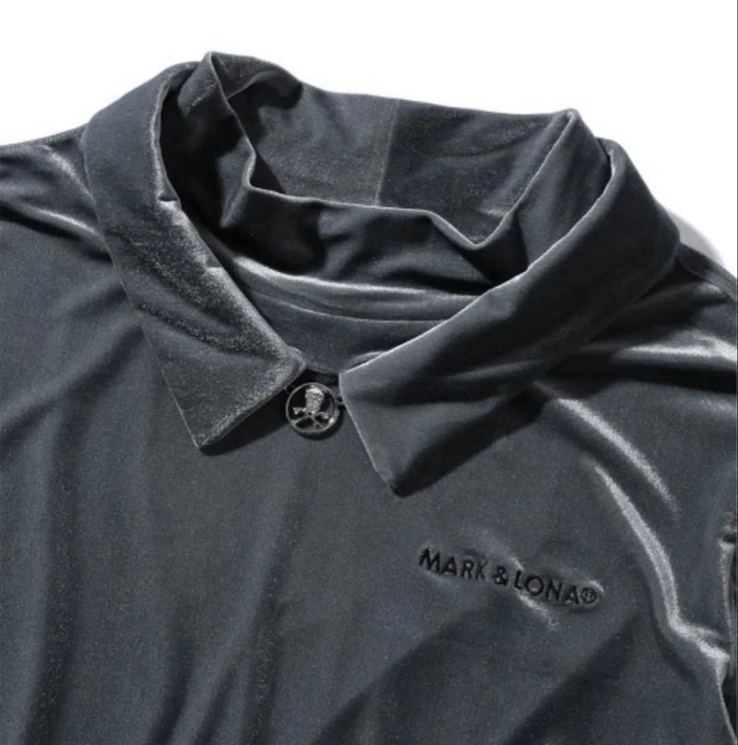マーク&ロナ ベロアシャツ 定価39,600円 48（L）グレー