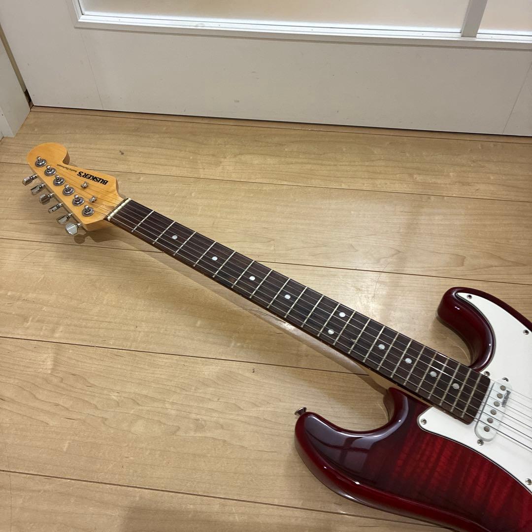 安い調整済み　極美品　バスカーズ　ストラトキャスタータイプ動作良好　SSH 虎目