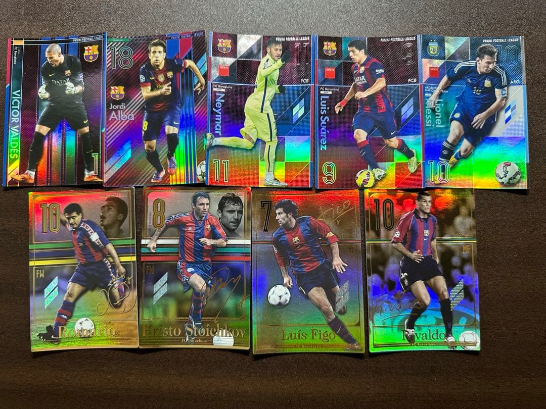 バルセロナ　レジェンド　MSN サッカーカード　パニーニ