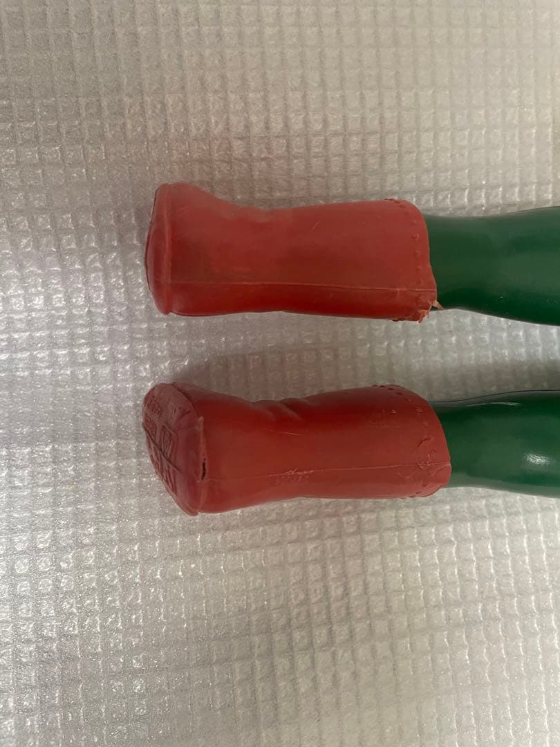 希少　仮面ライダーV3 ソフビ(面取れ) 当時物　マフラー無し