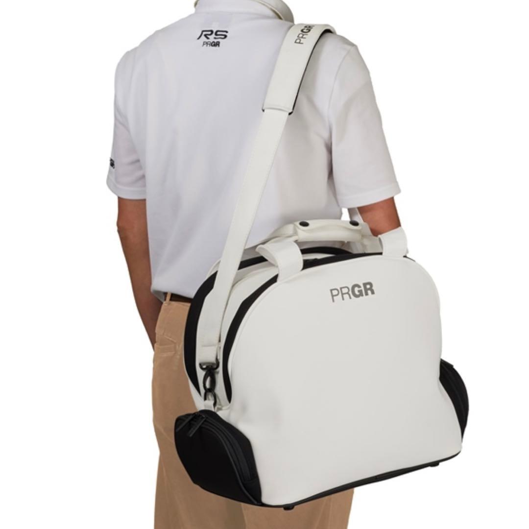【新品】PRGR　プロギア　ボストンバッグ　ゴルフバッグ　スポーツ　白×黒