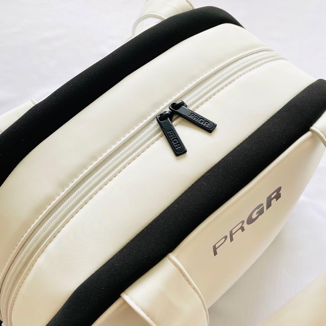 【新品】PRGR　プロギア　ボストンバッグ　ゴルフバッグ　スポーツ　白×黒