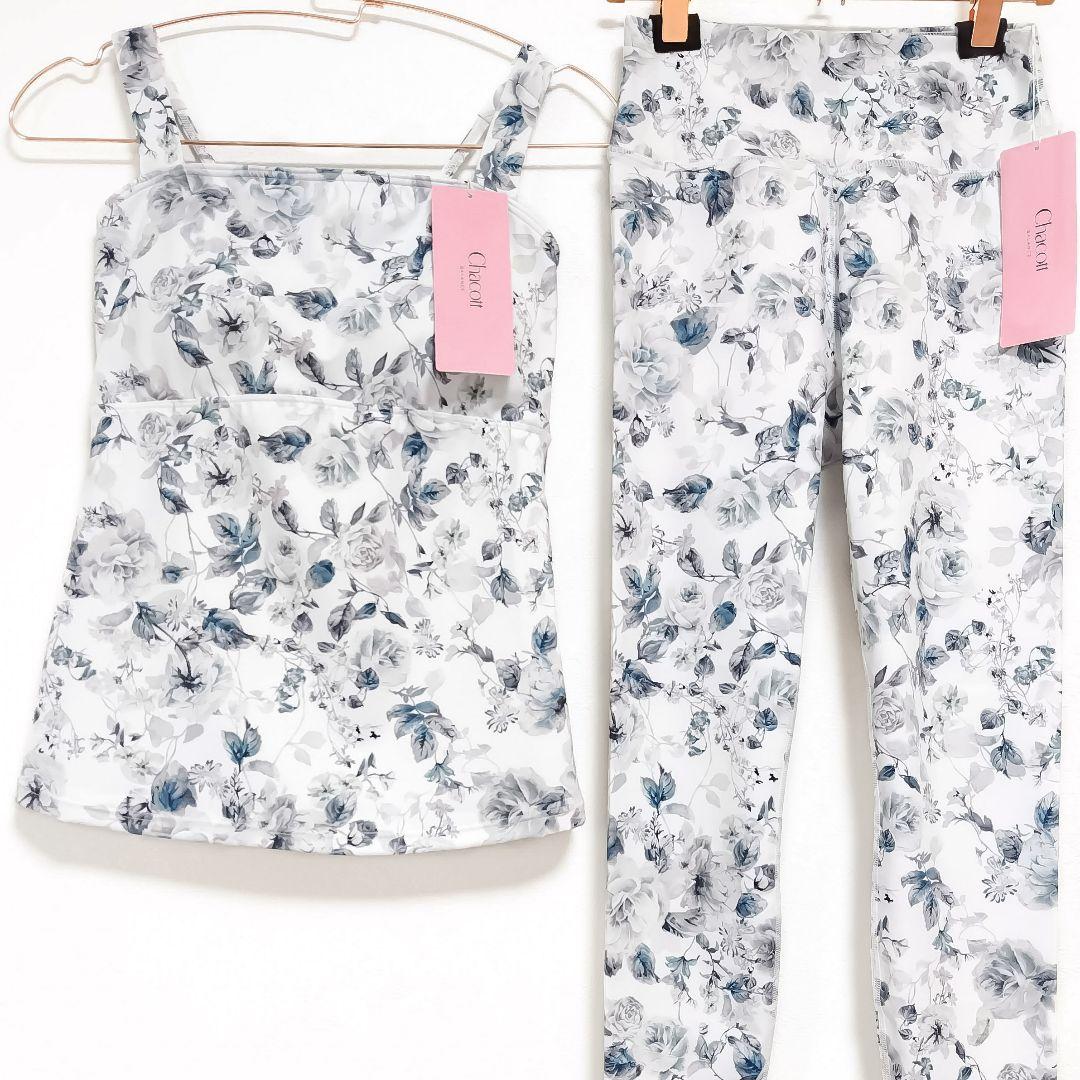 チャコット ローズ カップ付きトップス レギンス ＊ ヨガウェア ダンス バレエ