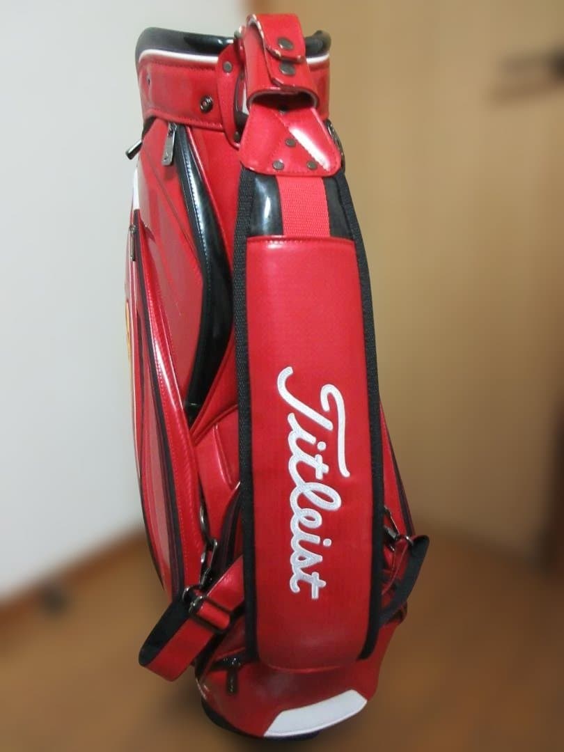 タイトリスト キャディバッグ 赤