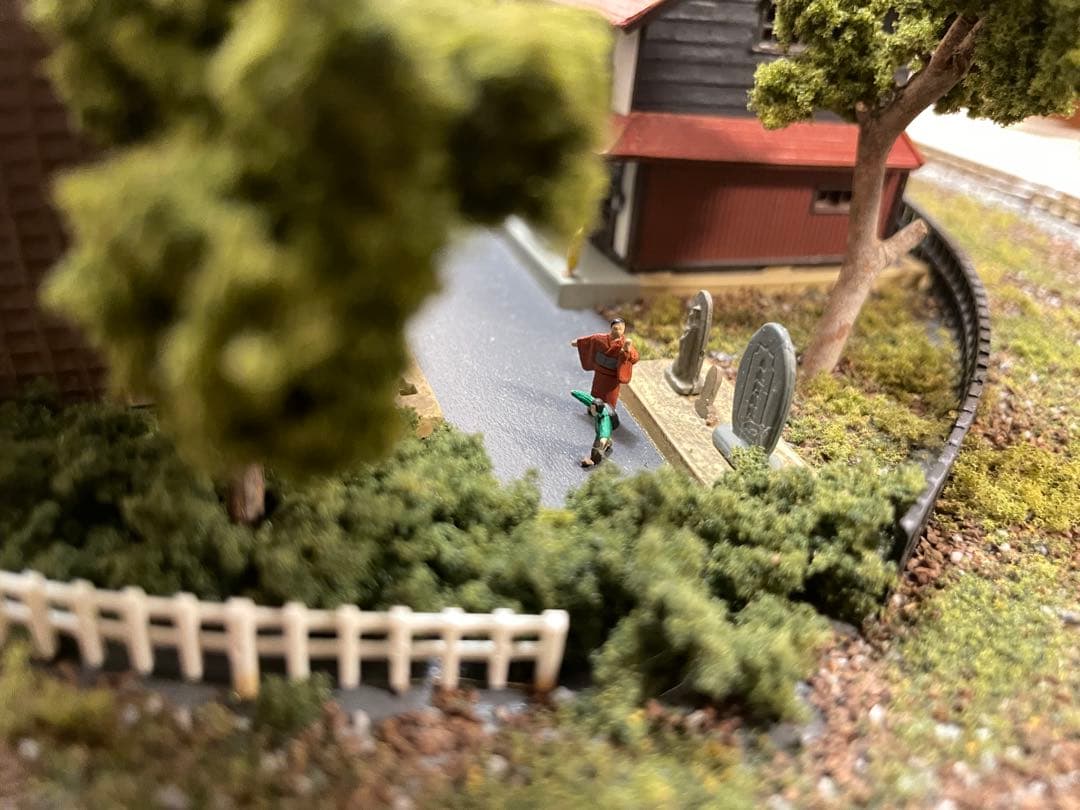 昭和の温泉街　田舎の地方都市　Nゲージ　レイアウト　小径　鉄コレ