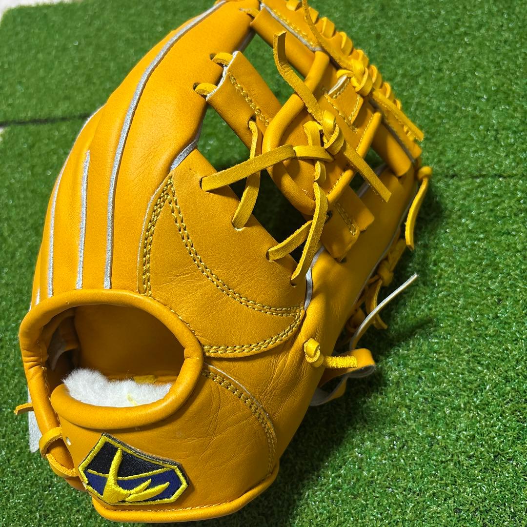 Hウェーブ 硬式 野球グローブ オレンジ