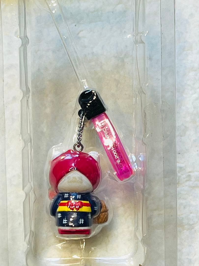 激レア！　サンリオ　2001 みちのくキティ物語　 りんご娘　ストラップ