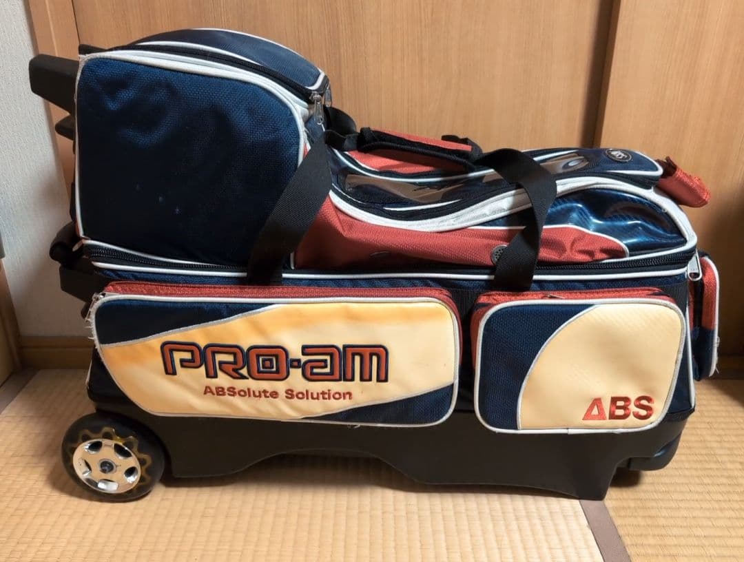 ABS PRO-AM ボウリング用バッグ 4個入り トリコロールカラー