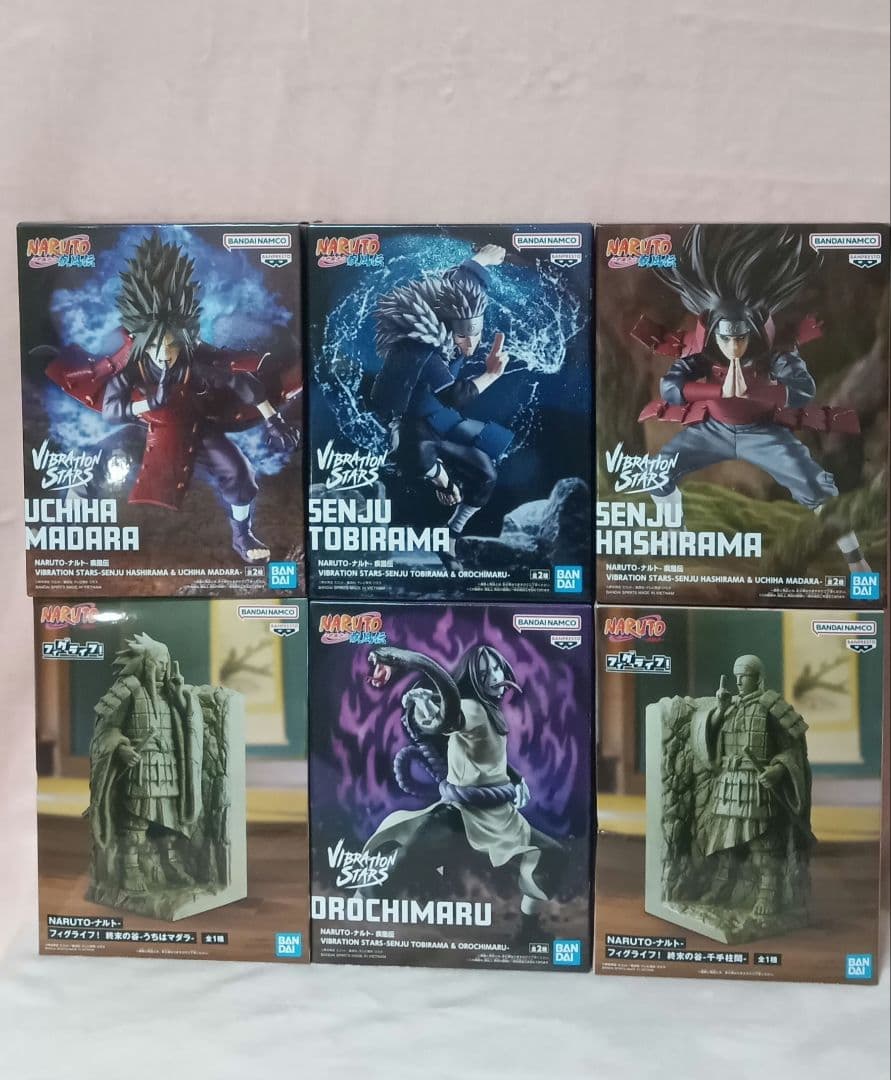 NARUTO　フィギュア 柱間　マダラ　扉間　大蛇丸　フィグライフ