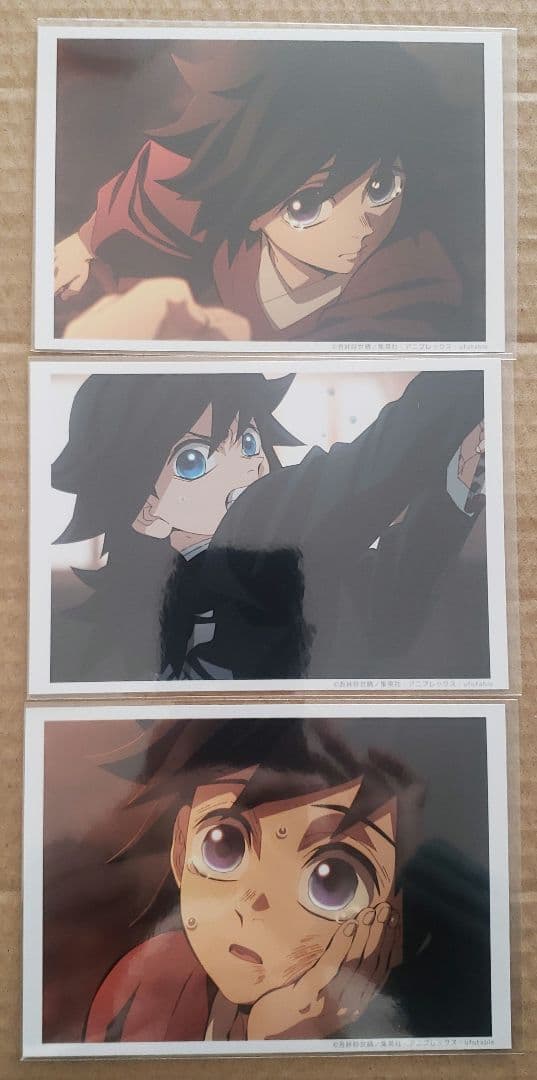 鬼滅の刃 柱稽古編 場面写ブロマイドくじ 幼少期 冨岡義勇 3枚セット