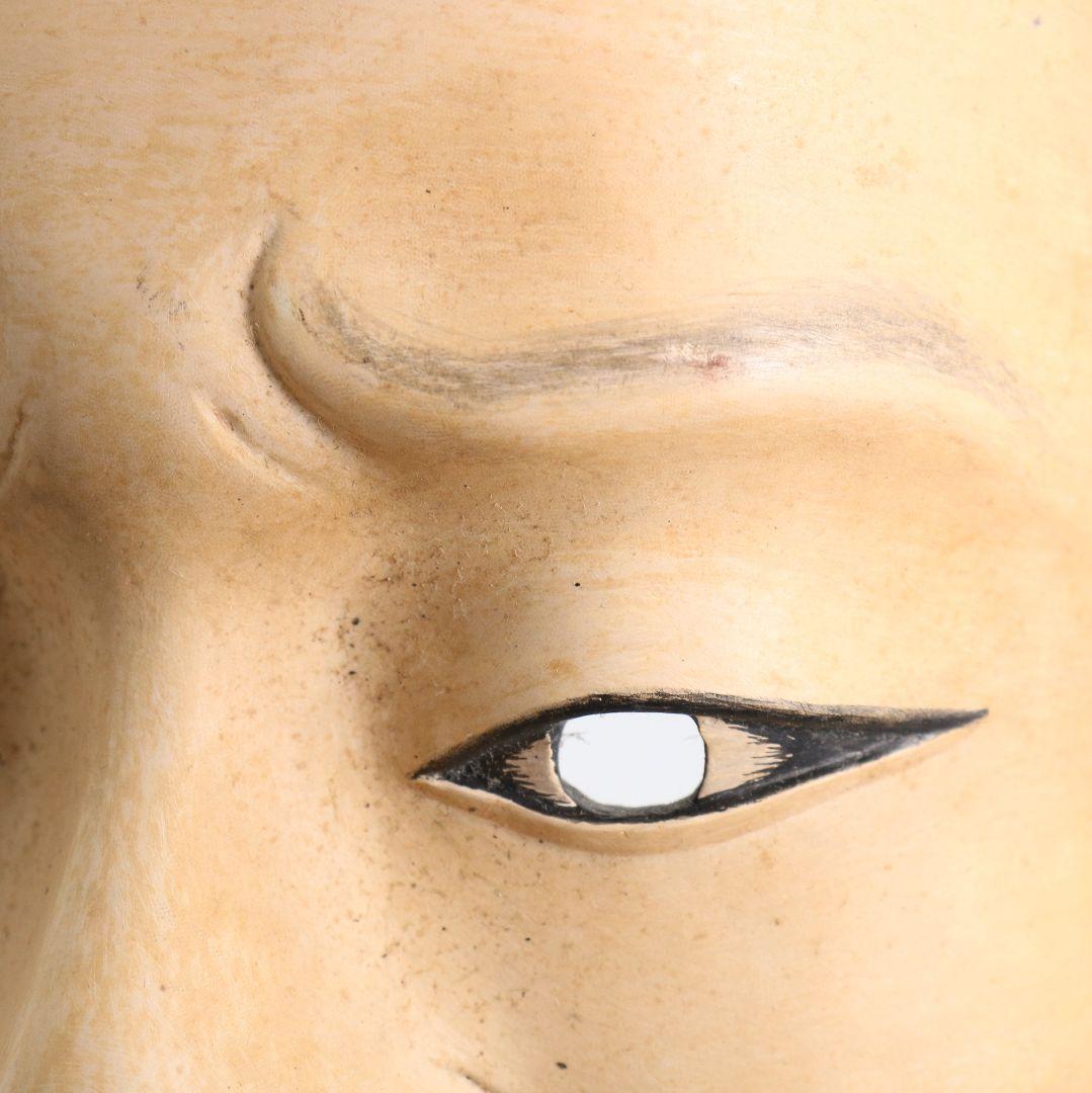 能面 中将 彩色木彫　AC1015