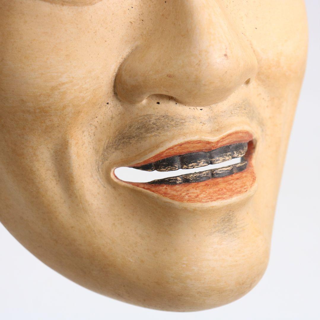 能面 中将 彩色木彫　AC1015