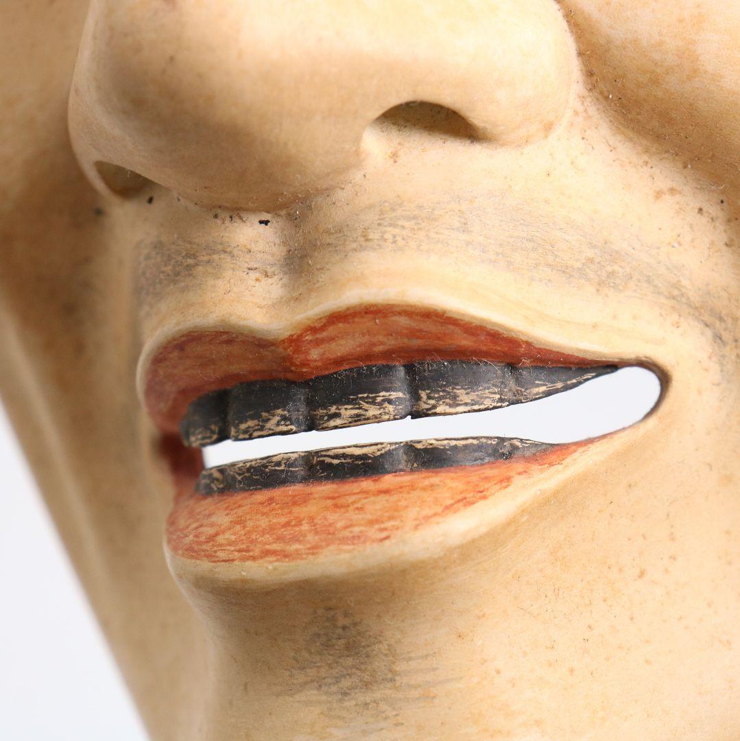 能面 中将 彩色木彫　AC1015