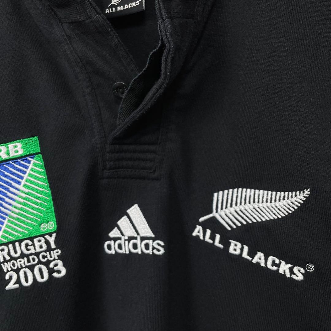アディダス　オールブラックス　ラグビーW杯2023年 ラガーシャツ　ユニフォーム