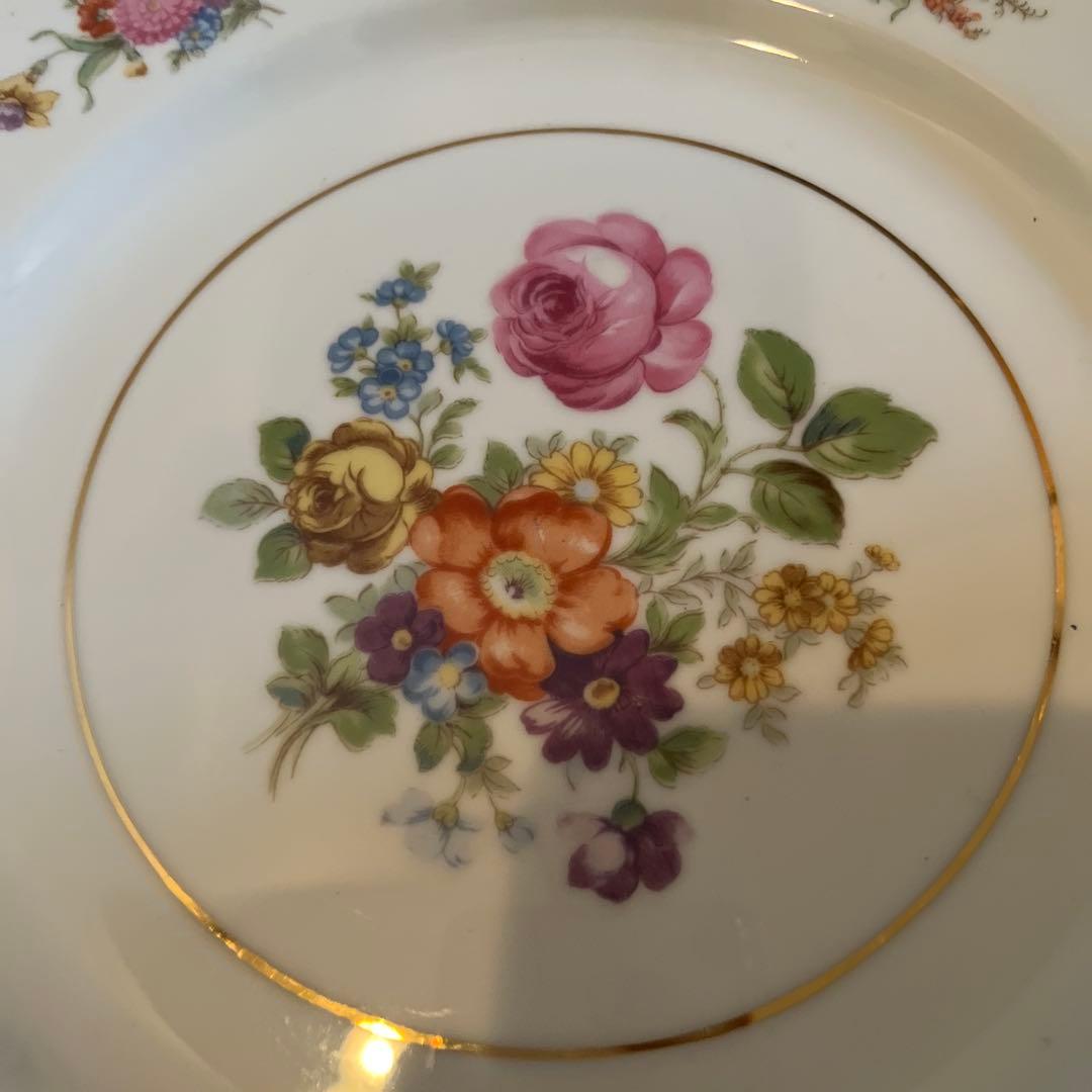 期間限最終処特価超レアオキュパイドJAPAN 薔薇絵素敵大皿六枚オールドノリタケ