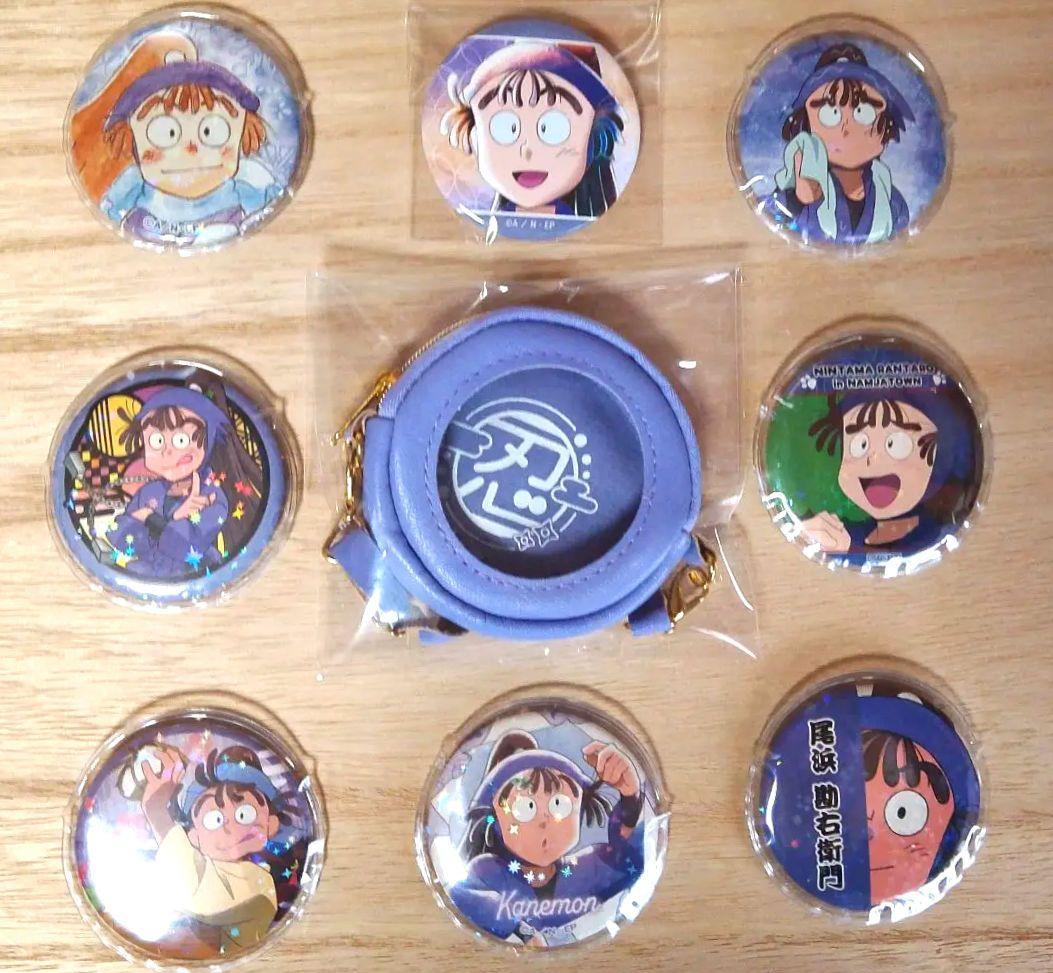 【希少】忍たま乱太郎　尾浜勘右衛門　缶バッジ　セット　ポーチ付き