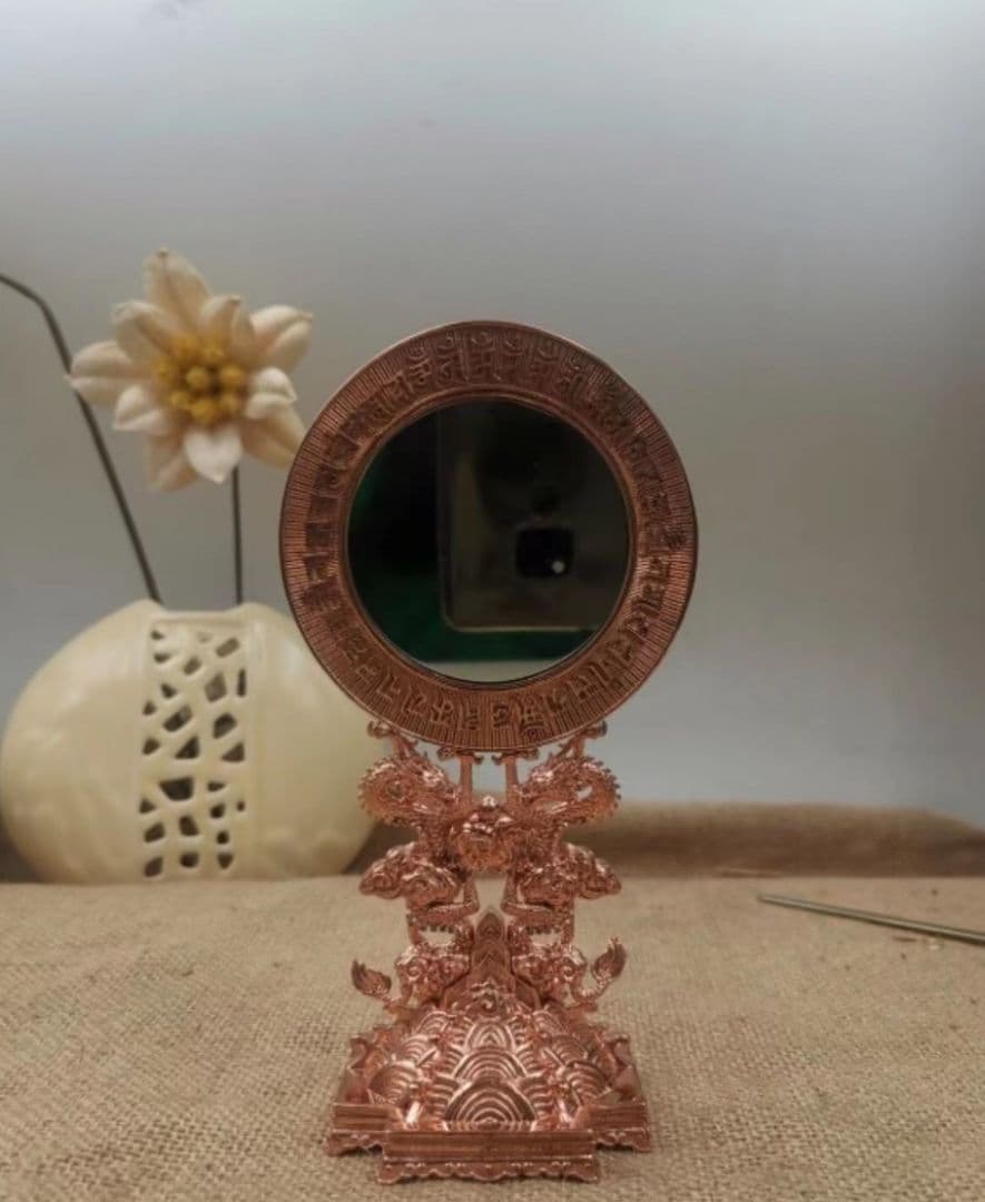 【修縁堂】密教法具 真言宗 仏教法具 准胝観音 准胝仏母 準提宝鏡 辟邪 古美術