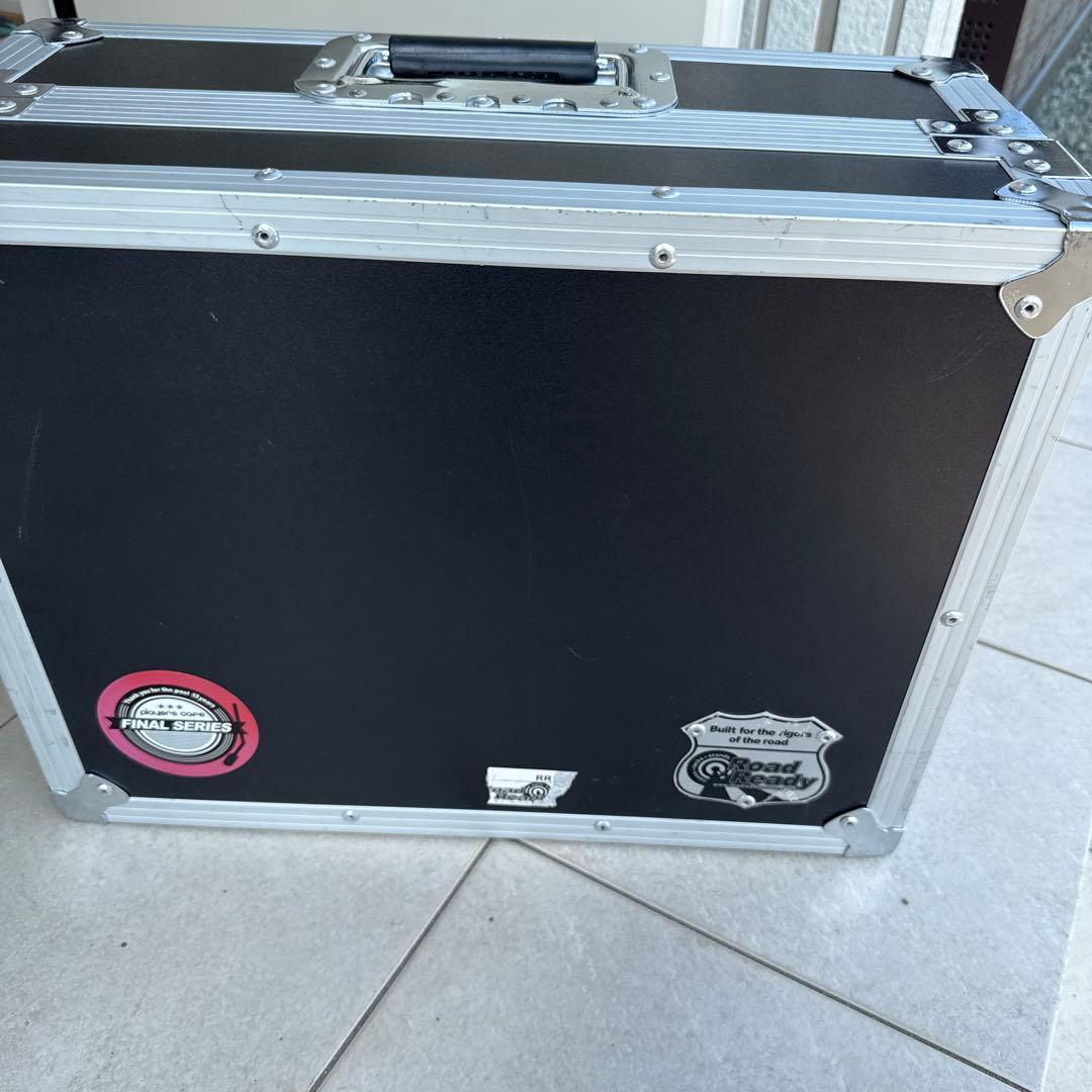 DJ機材ケース 中型 アルミ製 ステッカー付き